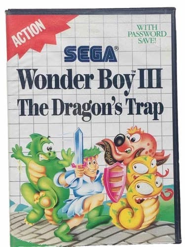 Wonder Boy III The Dragon's Trap (1989) SEGA Master System RARE RPG Adventure