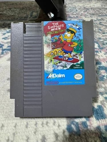 The Simpsons: Bart vs. the Space Mutants (Nintendo NES, 1991) - Authentic