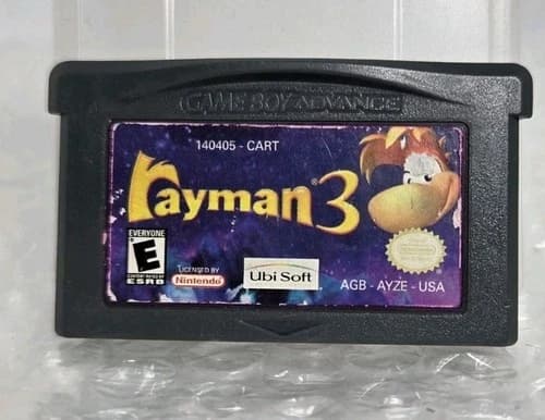 Rayman 3 Nintendo Game Boy Advance GBA Cartridge Only Tested Cleaned Ubisoft OEM