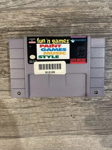 Fun 'N Games Super Nintendo SNES Authentic Game Cartridge, 1994 Edition