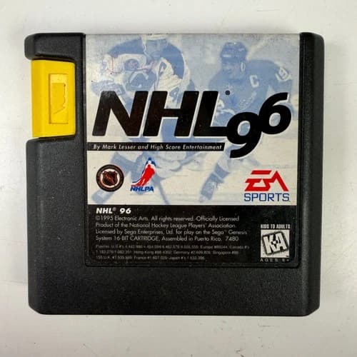 NHL '96 Sega Genesis Video Game Hockey Sports EA Sports