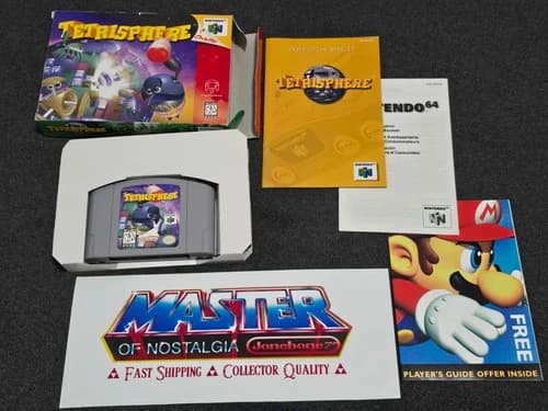 N64 Nintendo 64 TETRISPHERE CIB Complete Box Game Tetris