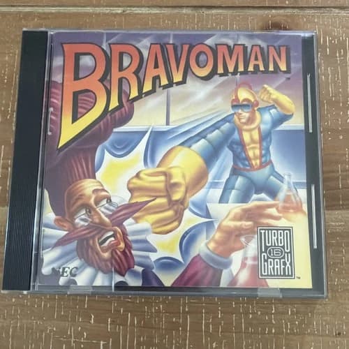 Bravoman (TurboGrafx-16, 1990) CIB Complete Hu-Card Manual Case