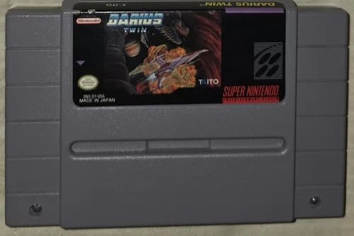 Darius Twin SNES Super Nintendo Authentic OEM Taito Tested & Working