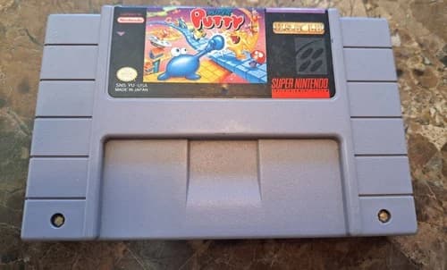 Super Putty Super Nintendo SNES Authentic Working Free Fast Shipping