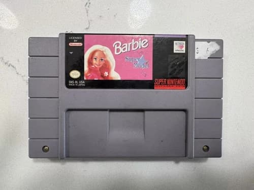 Barbie Super Model (Super Nintendo Snes) Authentic Tested