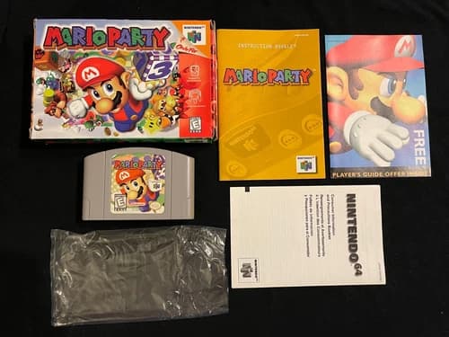 Mario Party (Nintendo 64, 1999) Box Manual Complete CIB N64