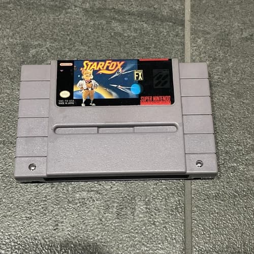 Star Fox (Super Nintendo Entertainment System, 1993) Authentic Cart Only