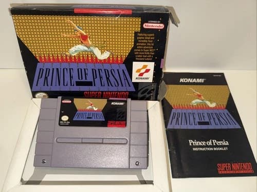 Prince of Persia SNES Super Nintendo Game CIB Complete