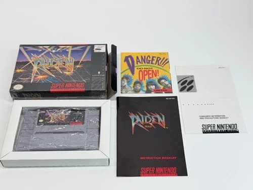 Raiden Trad (Super Nintendo SNES) Complete Authentic & Tested