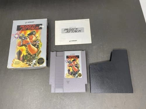 Rush'n Attack NES Nintendo Complete w/ BOX CIB