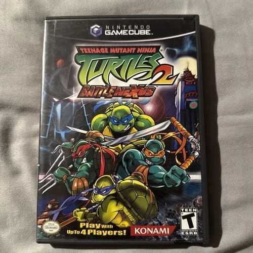 Teenage Mutant Ninja Turtles 2 BattleNexus Nintendo GameCube Complete CIB