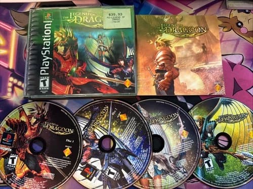 The Legend of Dragoon PS1 CIB Black Label Sony PlayStation 1 2000 Complete Works
