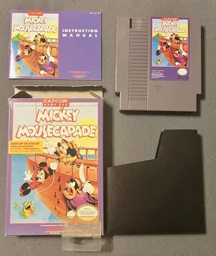 Mickey Mousecapade (Nintendo Entertainment System, 1988) CIB Tested