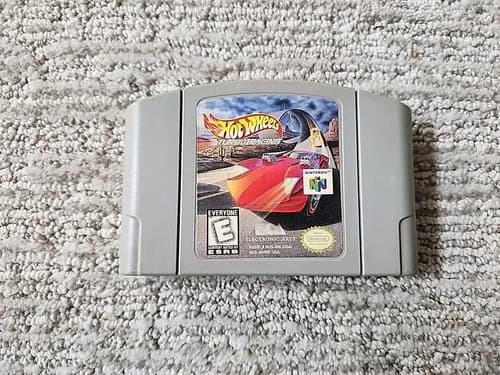 Hot Wheels Turbo Racing Nintendo 64 1997 N64 Game Authentic Tested & Working