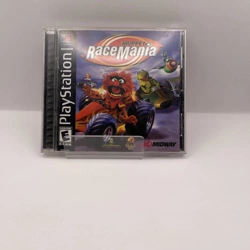 Muppet RaceMania - PS1 - CIB Complete w/ Reg Card - Tested - Ships Fast