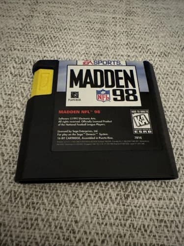 Madden NFL 98 (Sega Genesis, 1997) - Tested Working