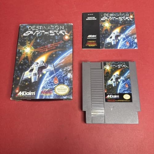 Destination Earthstar NES (Nintendo Entertainment, 1990) Complete CIB Tested
