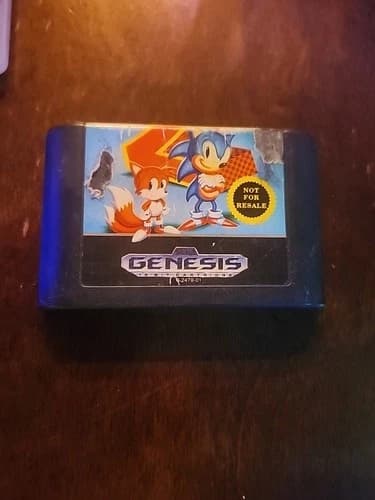 Sonic the Hedgehog 2 Not For Resale (SEGA Genesis, 1992) Cartridge Only