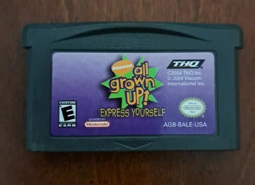 All Grown Up: Express Yourself (Nintendo Game Boy Advance, 2004) Cartridge Only