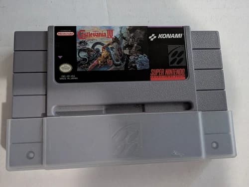 Super Castlevania IV SNES Nintendo Authentic Tested Working Clean Label OEM