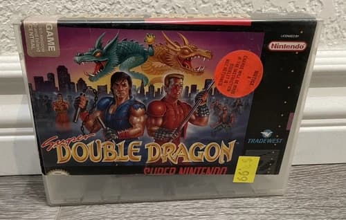 USED Super Double Dragon SNES Game AUTHENTIC (Super Nintendo, 1992) **WORKS**