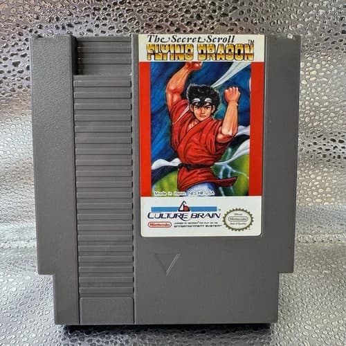 Flying Dragon: The Secret Scroll Nintendo NES Cleaned/Tested Amazing Condition