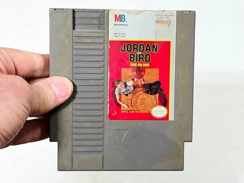 Jordan vs Bird One on One - Authentic Nintendo NES Game - Tested & Works