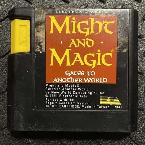 Sega Genesis - Might and Magic: Gates to Another World - RPG Game Cartridge Only