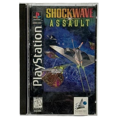 Shockwave Assault Sony Playstation 1 Long Box Plastic PS1 W/ Manual TESTED