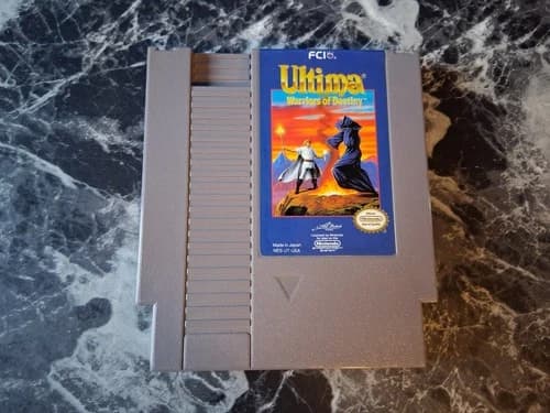 Ultima Warriors of Destiny Nintendo NES Authentic Tested Contacts Cleaned