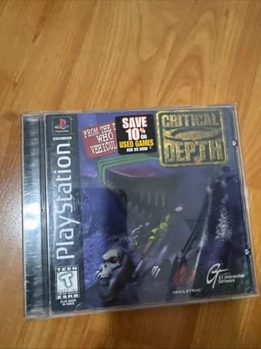 Critical Depth (Sony PlayStation 1 PS1, 1997) CIB Complete in Box