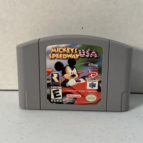 Mickey’s Speedway USA N64 Nintendo 64 AUTHENTIC ORIGINAL TESTED FAST SHIPPING
