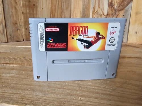 SNES Super Nintendo Dragon The Bruce Lee Story Videogame Cartridge Only