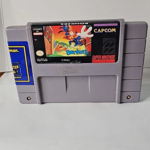 Capcom Bonkers SNES Game Cartridge Only Super Nintendo Blockbuster Labeled!