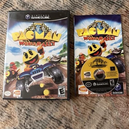 Pac-Man World Rally (Nintendo GameCube, 2006) Complete With Manual CIB Tested
