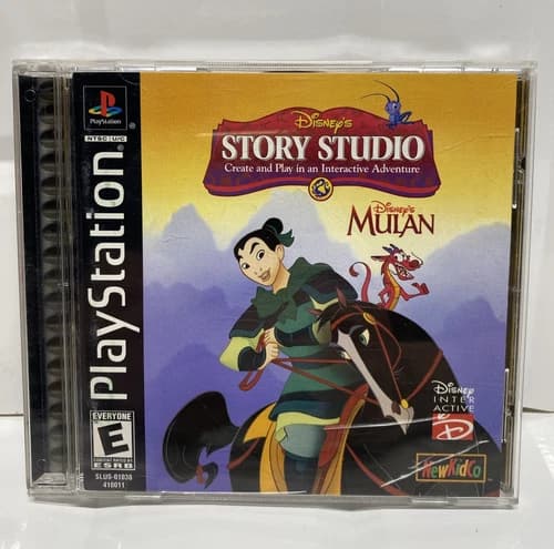 Disney's Story Studio: Mulan (Sony PlayStation 1, 199) PS1 *CIB*