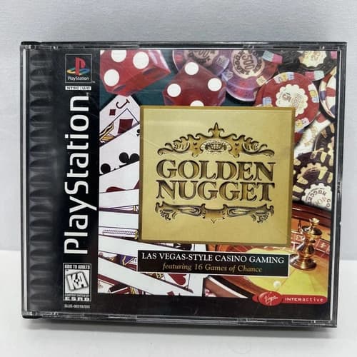 Golden Nugget PlayStation 1 PS1 Black Label Game Complete with Manual