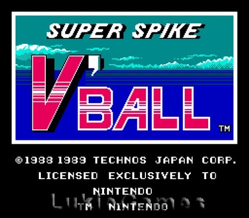 Super Spike V'Ball - NES Nintendo Volleyball Game