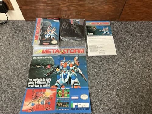 Metal Storm (Nintendo, NES) 100% Complete In Box - Authentic & Tested
