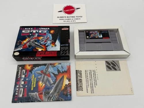 Strike Gunner S.T.G. Super Nintendo SNES Complete CIB Video Game Works STG