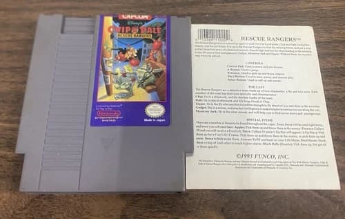 Disney's Chip 'N Dale: Rescue Rangers (Nintendo NES, 1990) Cartridge Only