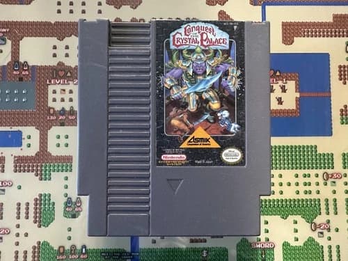 NES Nintendo Conquest of the Crystal Palace Cart GENUINE AUTHENTIC TESTED