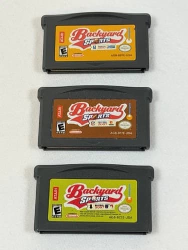 Backyard Sports 3 Pack Baseball/Basketball/Football - Game Boy Advance - Tested!