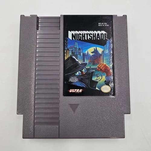 Nightshade Nintendo NES Ultra Games Grey Cartridge Retro Video Game