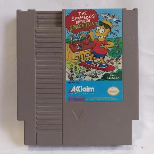 The Simpsons: Bart vs. the Space Mutants (Nintendo NES, 1991) Game Only - Tested