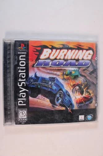 Burning Road (Sony PlayStation 1, 1996) Complete CIB Black Label