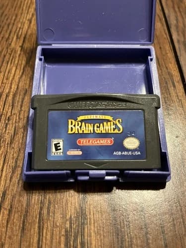 Ultimate Brain Games (Nintendo Game Boy Advance, 2003) Authentic - Tested/Works