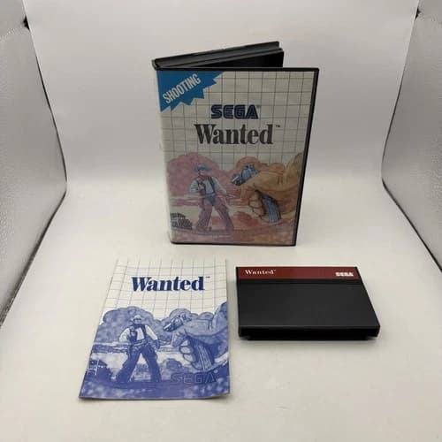 Wanted (Sega Master System) CIB Complete - Authentic Tested Working