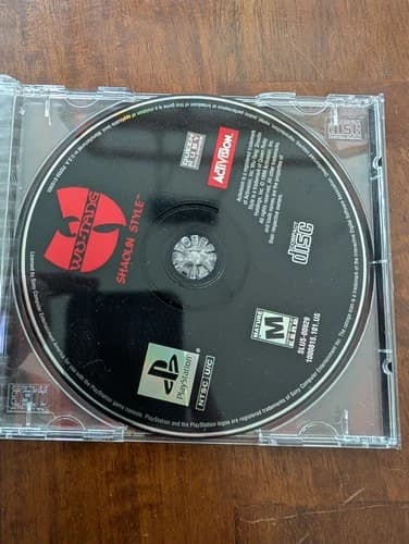 Wu-Tang Shaolin Style PlayStation PS1 Video Game NTSC Fighting Retro